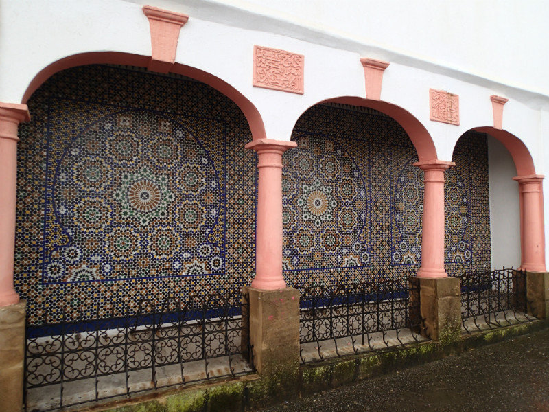 There is beautiful tile work everywhere!