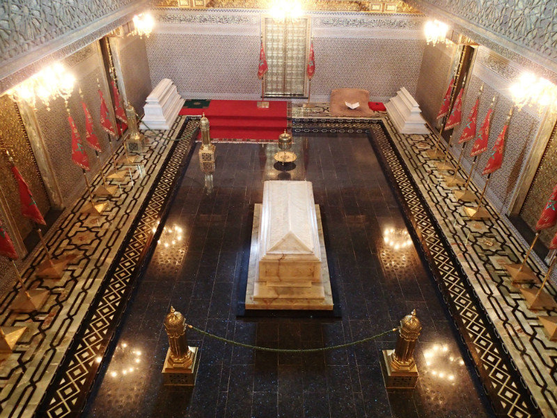 The final resting place of His Royal Highness King Mohammed V