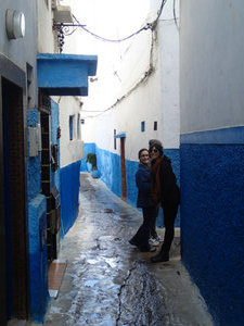 Our friends in the narrow streets of the Kasbah.