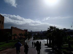 The sun returns as we leave the Kasbah.