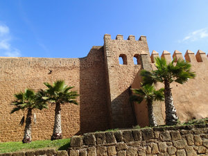 A wall of the Kasbah.