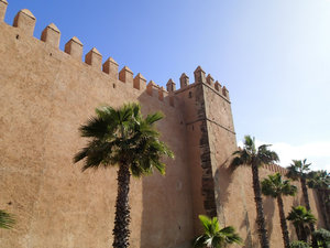 Stunning wall of the Kasbah.