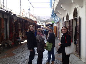 The girls in the market in Rabat.