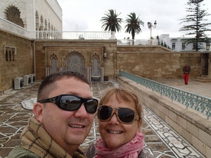 Clay and Ann at the New Hassan Mosque