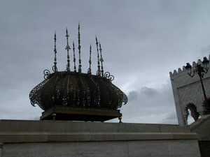 A lamp at King Mohammed V's Mausoleum.