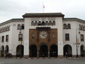 The main post office in Rabat.