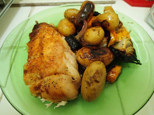 A better view of the best roasted chicken... EVER!!!
