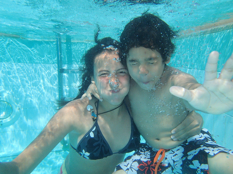 It is amazing how many new friends you can make with an underwater camera and a pool!