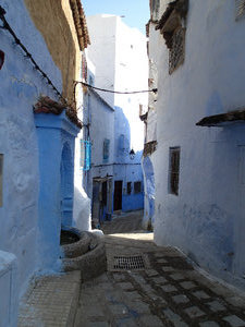 A winding corridor in the medina