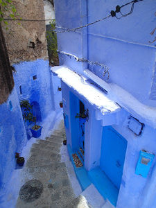 The lovely streets of Chefchaouen.