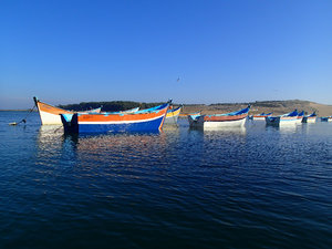 The fishing boats of Moulay...