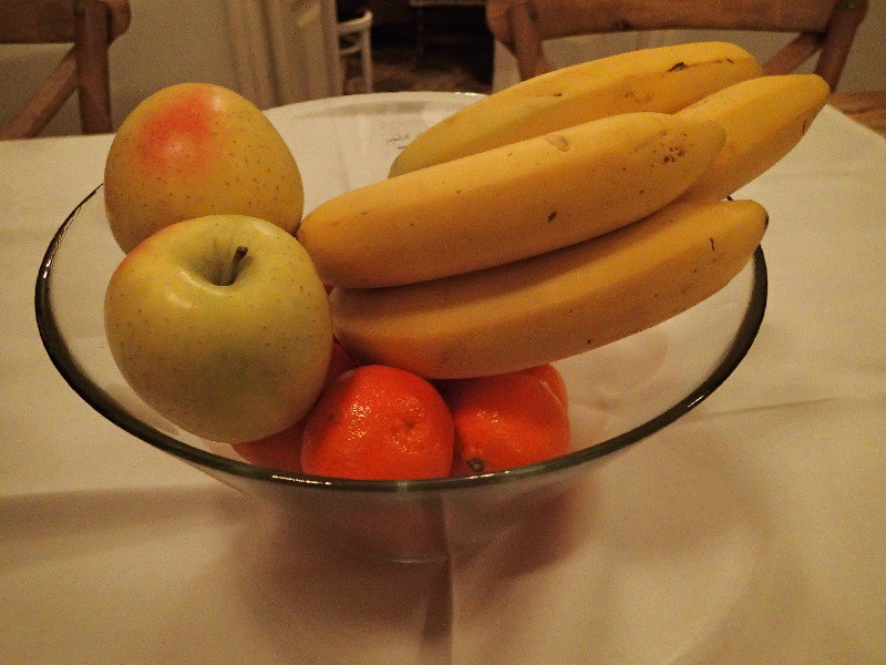 The flat owner even provided us with fresh fruit... yes, these are actually real!