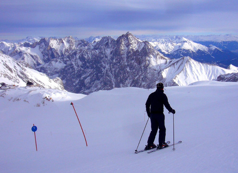 Skiing Zugspitze 