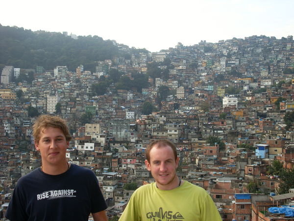 Me and Barbs at Rocinha Favela