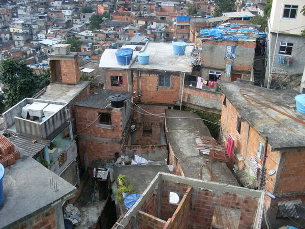 Typical houses in the Favela