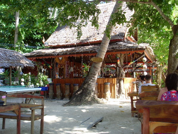 bar at relax beach resort