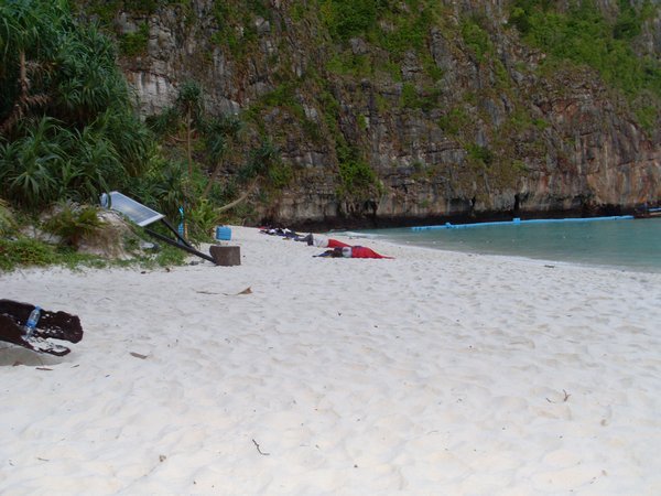 Camping on Maya bay