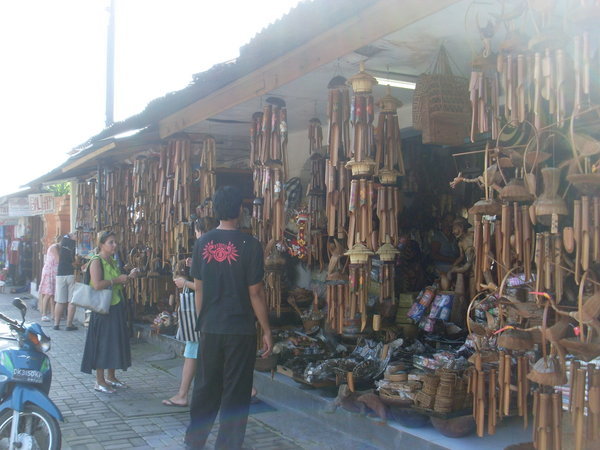 Market stalls at Sanur