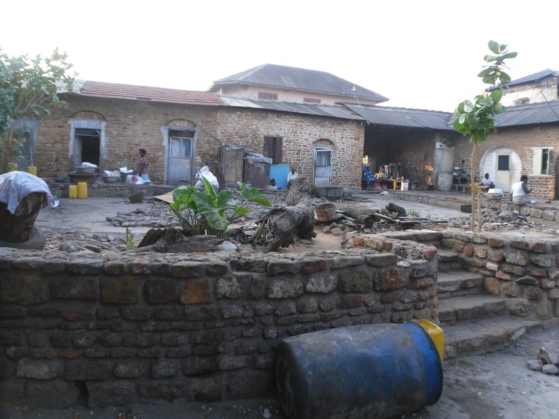 Inside one of the slave trade forts in Accra