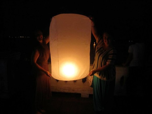 Me and Gabs with our lantern