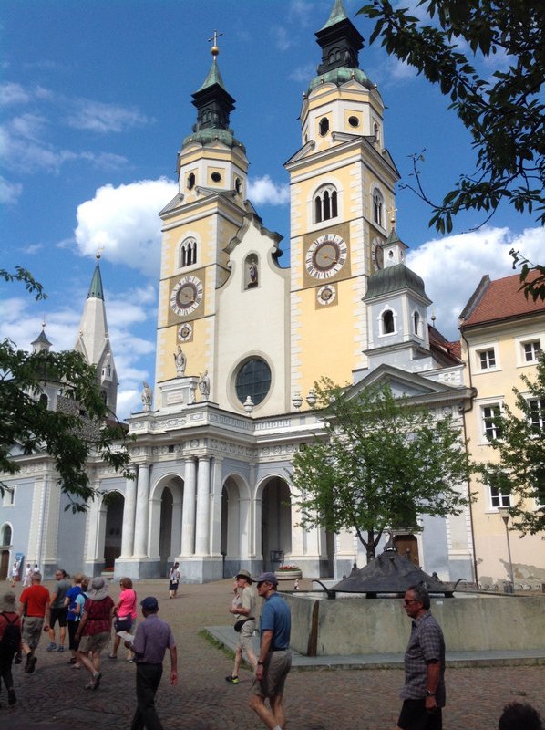 Church in the central square of Brixen