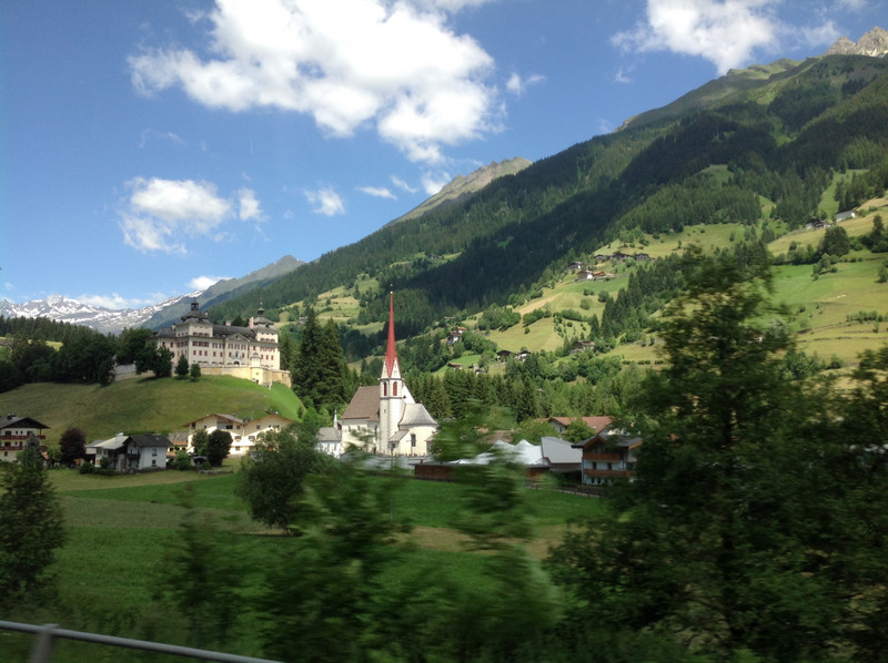 Along the road to the Brixen tramway