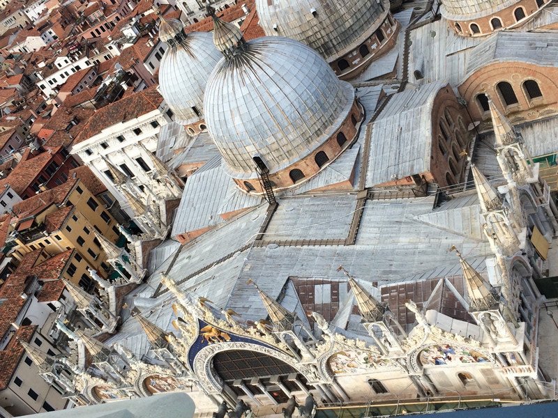 Looking down from the San Marco bell tower