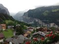 View of Lauderbrunnen from Hotel Caprice balcony
