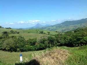 Arenal Volcano and pasture lands