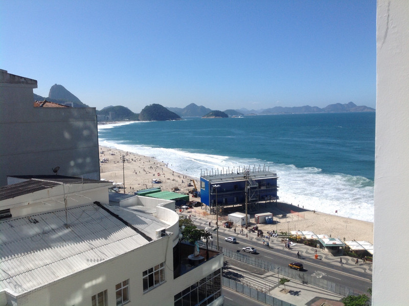 Copacabana Beach from our hotel