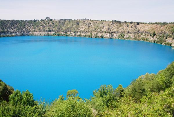 Blue lake