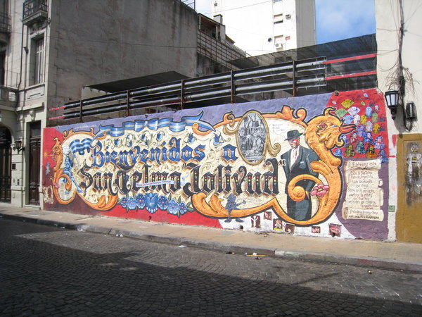 An Example of the beautiful murals around the city