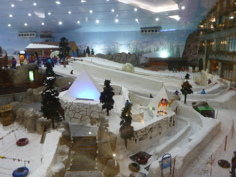 Winter Wonderland a the Mall of the Emirates.