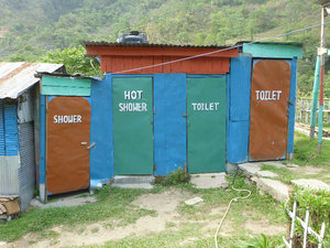 Our fancy bathroom facilities.