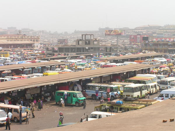 Kumasi's crazy market and bus station