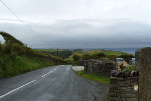 Coming out of Boscastle and into the clouds