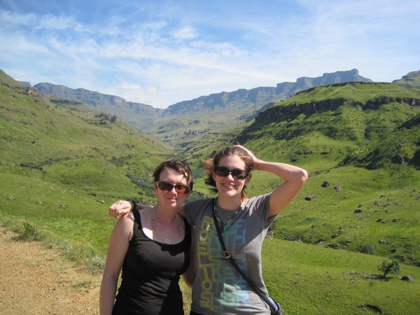 Han and I on the way to Lesotho for the day!