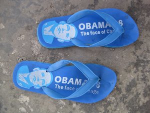 Barack Obama flip flops