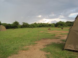 Our camp at Lake Mburu