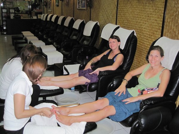 and now to relax with a pedicure 