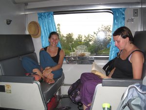On the train from Chiang Mai to Bangkok