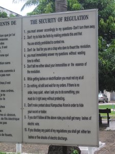 Rules for prisoners at Security Prison 21