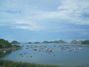View from our hotel on Cat Ba Island