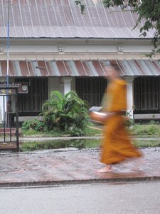 Monk in a hurry