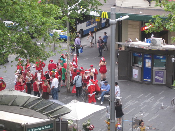 Santa and his helpers have arrived