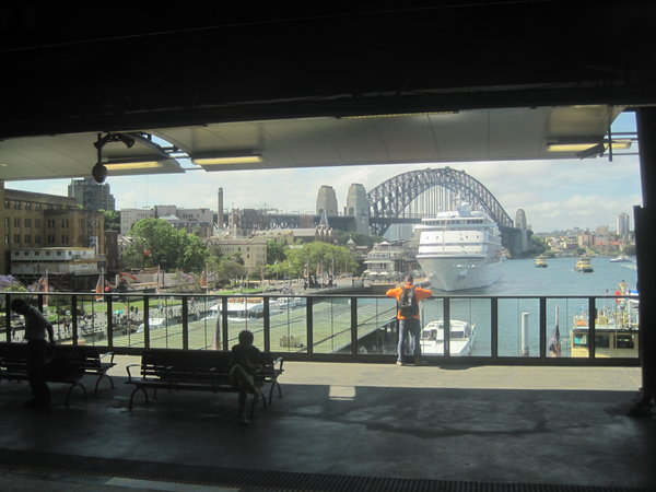Sydney Harbour Bridge from Circular Quay Train Station
