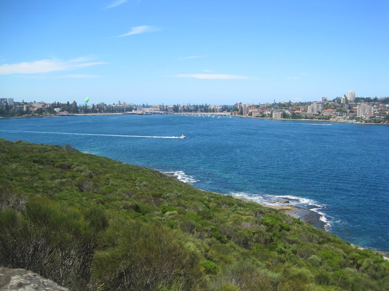 Looking across to Manly
