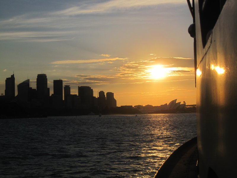Sunset from the Manly Ferry