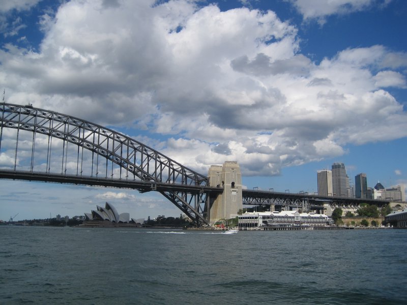 Looking back from Milsons Point