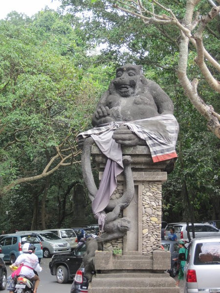 Sacred monkey statue